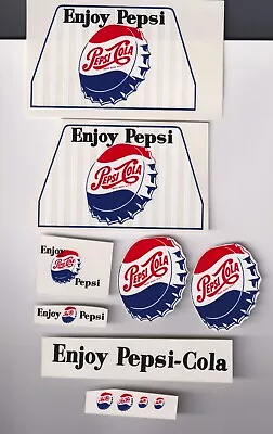 Minnitoys Pepsi Cola Beverage Truck Replacement Decal Set 3 • $15