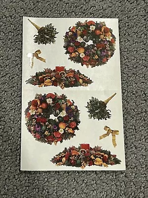 Mrs. Grossman Retired Lot Of 3 Sticker Sheet ~ Floral Christmas Holiday Decor • $2.50