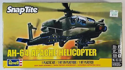 Revell Snap Tite Model Kit AH-64 Apache Helicopter 1:72 Scale Unopened  • $12