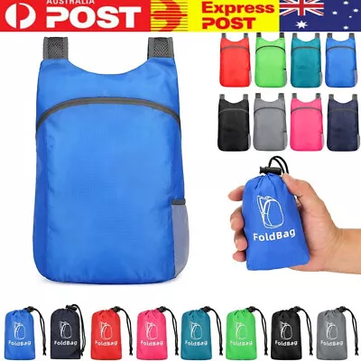 20L Lightweight Packable Backpack Foldable Ultralight Handy Travel Daypack Bag • $11.35