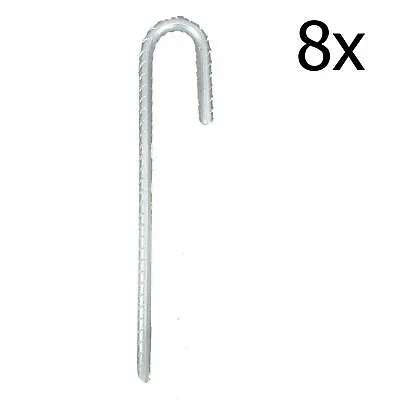 £12.49 • Buy 8 X H/D GROUND STAKES REBAR TENT PEGS 10mm X 30cm Bouncy Castle Gazebo Marquee
