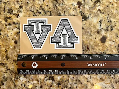 Virginia Tech Hokies Hokie Stone Throwback Mini Helmet Side Logo Decal Set Yeti • $14.99