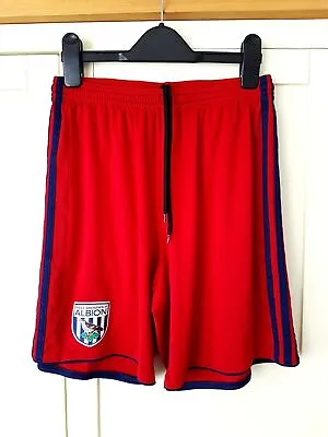 West Bromwich Away Shorts 2017. Medium Adults. Official Adidas. Red WBA Brom • £7.99