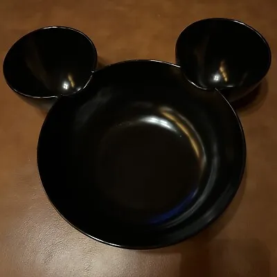 Disney Mickey Mouse Shaped Bowl - Zak! Designs Black Chip And Dip Snack Bowl • $25