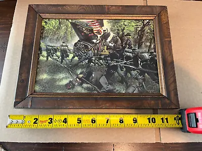 Iron Brigade On The Attack Painting Gen Rufus King Civil War Art Not Signed • $50.99