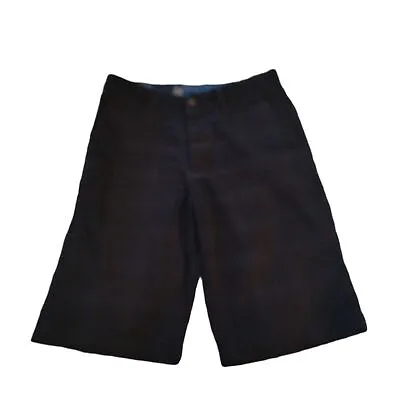 Corpo Class Volcom Frickin Black Dark Grey Plaid Chino Men's Shorts Size 30 • $18