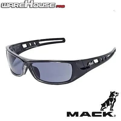 New MACK SAFETY SUN GLASSES- B DOUBLE BLACK POLARISED- 138pk-AS/NZS Certified • $46.50