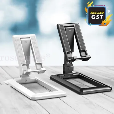$5.62 • Buy Adjustable Folding Desk Mobile Phone Stand Mount Holder For IPhone IPad Tablet