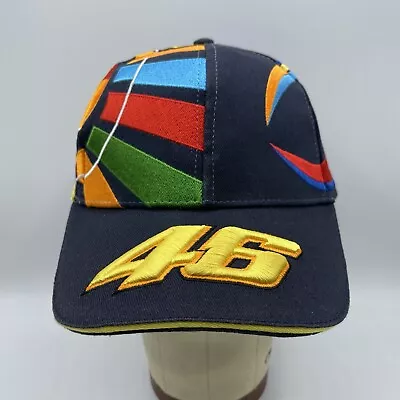 Valentino Rossi VR46 Hat Adult Strapback Black Ball Cap MotoGP Motorcycle Racing • $59.99