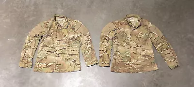 Lot Of 2 Multicam Camo Flame Resistant Combat Coat Jacket FRACU Sz Small Regular • $4.99