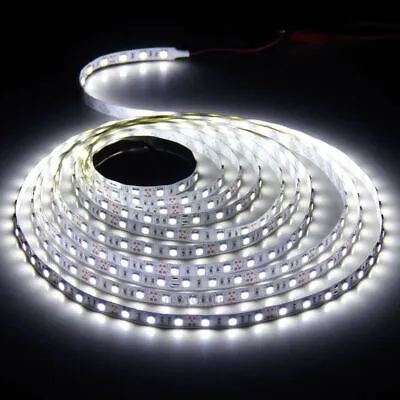 5M Super Bright Cool White LED Strip Light 5050 300LEDs Flexible Lamps DC 12V • $7.99