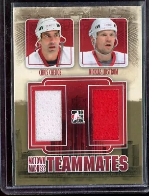 2012-13 ITG Motown Madness Teammates Jerseys #TM7 C. Chelios/N. Lidstrom XXX/110 • $21.78