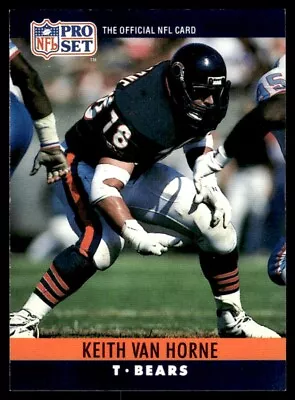 1990 Pro Set Keith Van Horne Chicago Bears #58 • $2.40