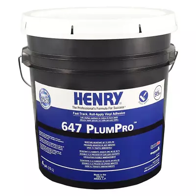 Vinyl Tile And Plank Flooring Adhesive 4 Gal. Moisture Resistant Roller-Applied • $181.15