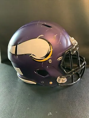 Game Used Minnesota Vikings Riddell SPEED Autographed Football Helmet NFL #28160 • $1499.99