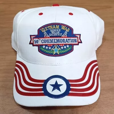 Vietnam War 50th Commemoration Service Valor Sacrifice Hat Veteran • $14.95