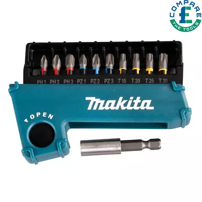 Makita E-03567 11 Piece Impact Premier Torsion Screw Bit Set Magnetic Bit Holder • £17.30