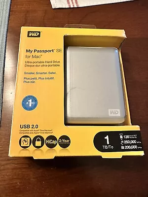 WD My Passport SE For Mac 1 TB HiCap Ultra-portable Hard Drive Western Digital • $10