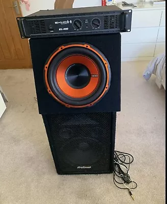 £0.99 • Buy EDGE EDB12A 12  900W ACTIVE BASS REFLEX SUBWOOFER ENCLOSURE & Speaker Combo