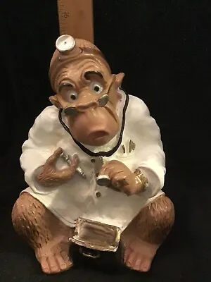$27 • Buy Vintage 1971 Universal Statuary V Kendrick Molded Plastic Doctor Monkey Dr Chimp