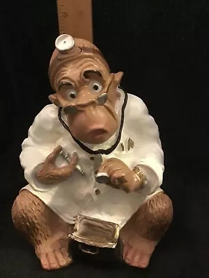 Vintage 1971 Universal Statuary V Kendrick Molded Plastic Doctor Monkey Dr Chimp • $27