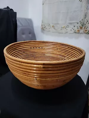Vintage Bamboo Bowl • $30