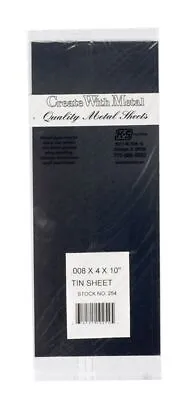 K&S 254 .008  X 4  X 10'' Easy Soldier Tin-Plated Sheet • $1.99