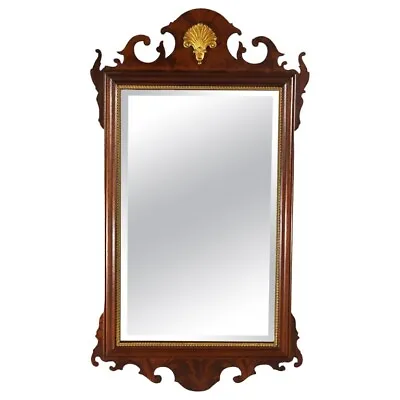 Chippendale Style Council Mahogany & Giltwood Wall Mirror 20thC • $960