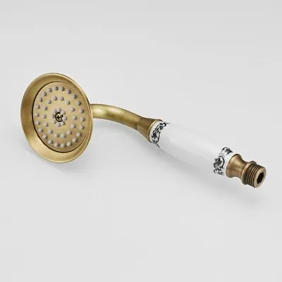 £16.19 • Buy Retro Brass Bathroom Handheld Shower Head Telephone Style Hand Held Shower Head