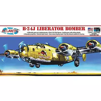 ATLANTIS TOY & HOBBY INC. B-24J Liberator Bomber Buffalo Bill Model Kit 1/92 • $21.99