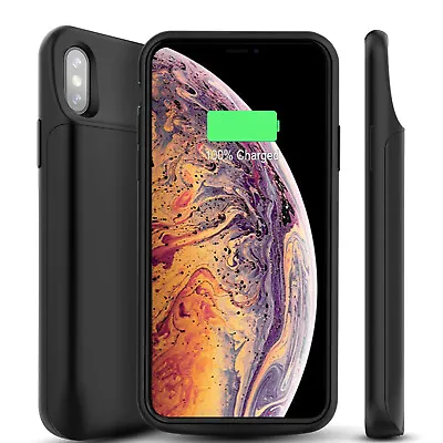 Extra Battery 8-Pin USB Charger Case Cover For IPhone XS MAX XR X 8 7 6 Plus • $68.99