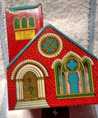 J. Chein Penny Bank In Form Of A Church From 1930's;  • $9.99