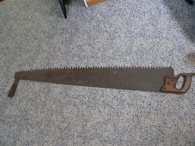 Vintage  Superior Warranted Crosscut Saw 2 Man 42 Inches Long Hand SAW • $89.95