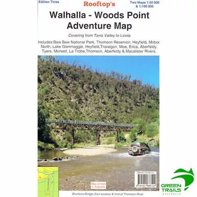 $13.85 • Buy Walhalla Woods Point Adventure Map - Rooftop Maps