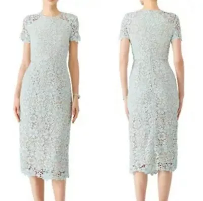$90 • Buy Shoshanna Mint Lace Beaux Midi Dress Size 6
