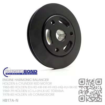 Powerbond Harmonic Balancer 161-173-186-202 Motor [holden Hk-ht-hg-hq-hj-hx-hz] • $199.50