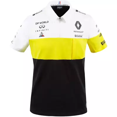 Renault F1 Men's Polo (Size XS) Le Coq Sportif Short Sleeve Polo Shirt - New • £19.99