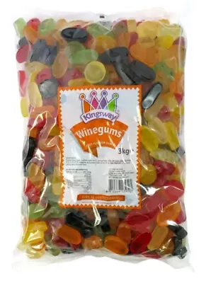 Kingsway Wine Gums Fruit Flavour Gummy Sweet Candy Buffet Pick N Mix • £4.15