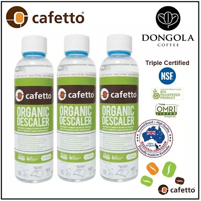 $49.95 • Buy 3PK DELONGHI LIQUID ORGANIC DESCALER Espresso Coffee Machine Cleaner CAFETTO