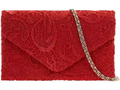 £10.99 • Buy Women Classy Lace Clutch Envelope Bag Bridal Designer Ladies Evening Party Prom