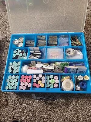 Bead Craft Making Kit With ThreadsBeadsCharmsNeedles And More • £30