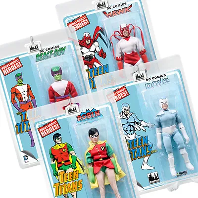 DC Comics Teen Titans Series 2 Retro Style Action Figures: Set Of All 4 • $89.96