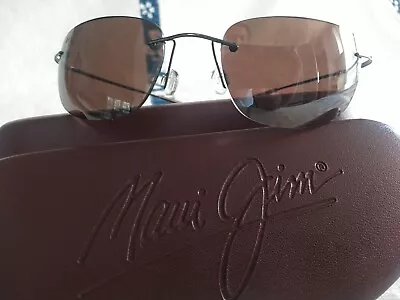 New Maui Jim Kapalua Polarized Titanium Sunglasses 502-02 Gunmetal/Bronze Sport • $269