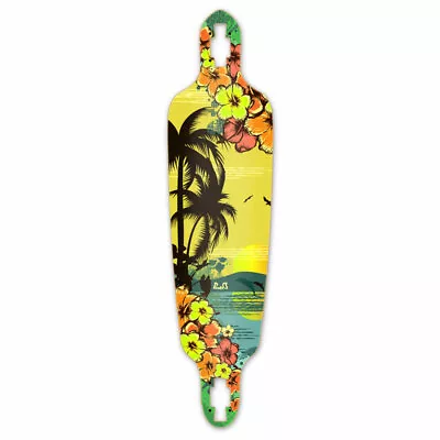 Yocaher Drop Through Longboard Deck - Tropical Day  (DECK ONLY) • $59.99