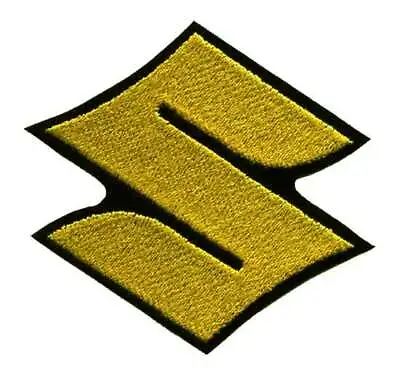 $5.95 • Buy Suzuki S Patch Embroidered Yellow Gold Patch Iron-on Suzuki - Hayabusa - GSXR