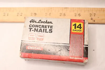 (1000-Pk) Air Locker Concrete T-Nails 14 Gauge CN05AL For Concrete Nailers 5/8  • $9.98