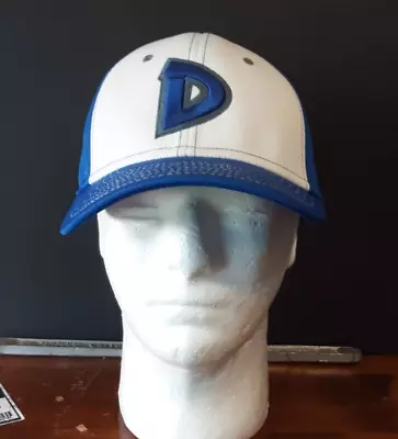 DAWGS Flexfit L/XL Blue White Baseball Cap Hat A-flex • $7.95