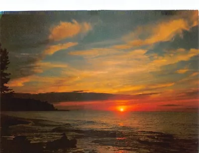 Carteret County Sunset Over Atlantic Beach Morehead City Vintage Postcard CP325 • $3.95