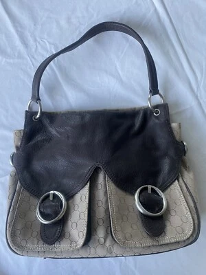$20 • Buy Oroton Leather And Signature Oroton Fabric Tote/ Shoulder Bag