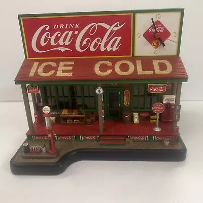 RARE DANBURY MINT COCA-COLA COUNTRY STORE CLOCK DIORAMA NIB Super Detailed. L@@K • $499.99